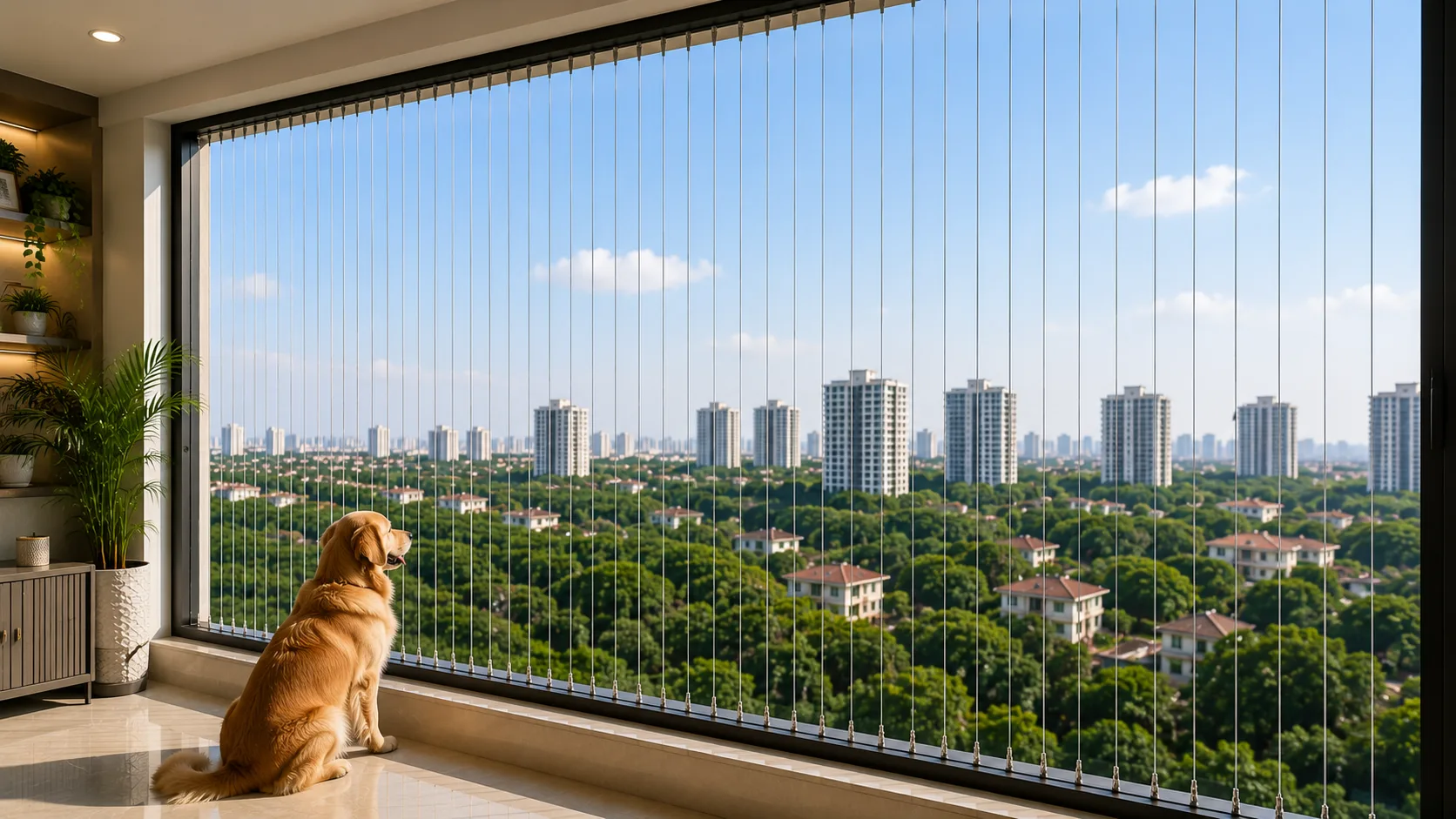 Pet Safety Invisible Grills Hyderabad